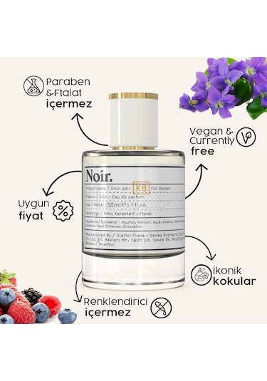 Noir. K8 Kadın Parfüm EDP 50 ML