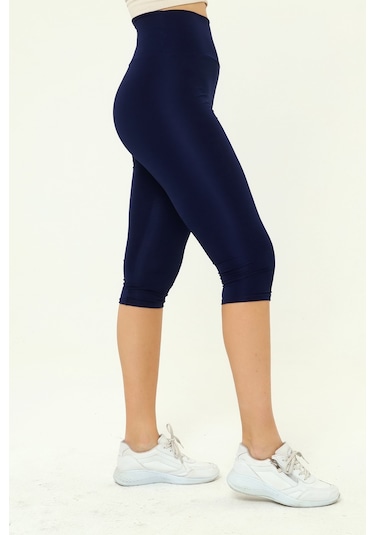 Kapri Tayt Toparlayıcı Yüksel Bel Lacivert Renk Lacivert