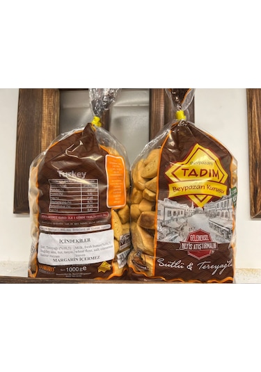 Tam Tereyağlı Margarin İçermez Beypazarı Kurusu 2 x 1 KG