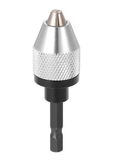 Fosenze Alüminyum Halka Aynalı 0.3-6.5mm Hızlı Değişimli Otomatik Merkezleme Üç Tırnaklı Matkap Mandrili, 6.35mm Hex Shaft Elektromotor Uyumlu