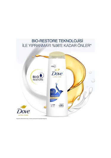 Dove Ultra Care Yıpranmış Saçlar İçin Yoğun Onarıcı Şampuan 3 x 400 ML