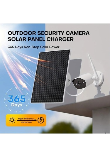 Besthome1 Dream011 3w Güneş Enerjili Şarj Cihazı, Siyah, 2 Adet