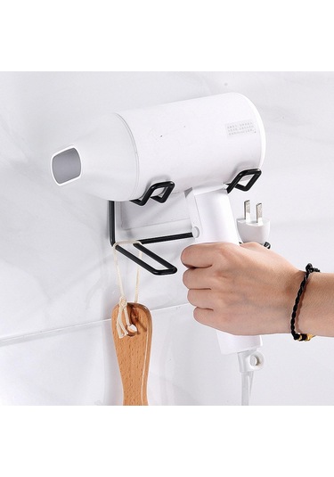 Suntek Saç Kurutma Makinesi Tutucu Banyo Saklama Kutusu Raf