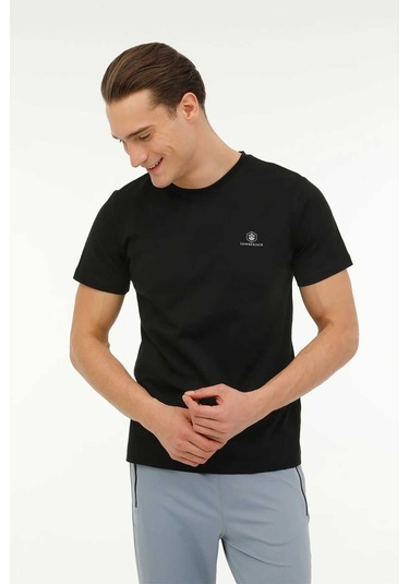 Lumberjack Erkek Bisiklet Yaka T-shirt M-ct102 Siyah Siyah