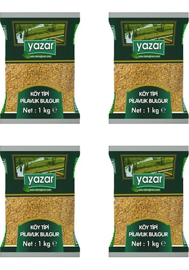 Yazar Köy Tipi Pilavlık Bulgur 4 x 1 KG