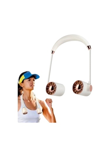 Usb Şarjlı Katlanabilir Boyun Fanı 3 Kademeli, Sessiz Ve Taşınabilir Tasarım