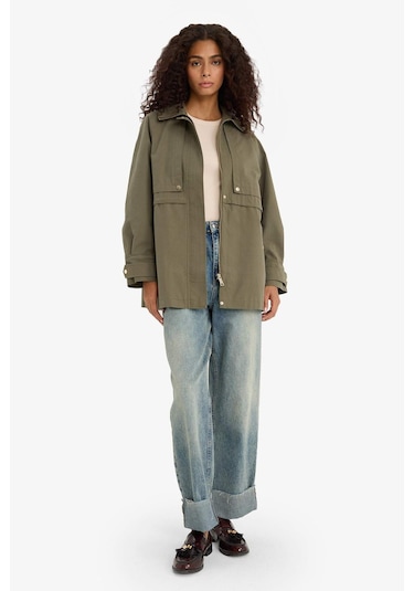 Defacto Su Geçirmez Regular Fit Pamuklu Mont E8696ax25aukh402 Haki Defacto Su Geçirmez Regular Fit Pamuklu Mont E8696ax25aukh402 Haki