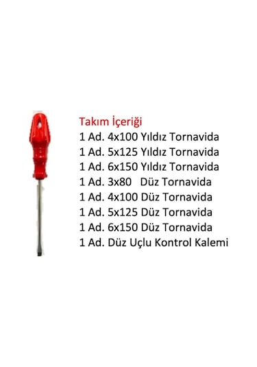 14 Parça Tornavida Seti Lokma Tornavida Seti + Düz/yıldız/kontrol