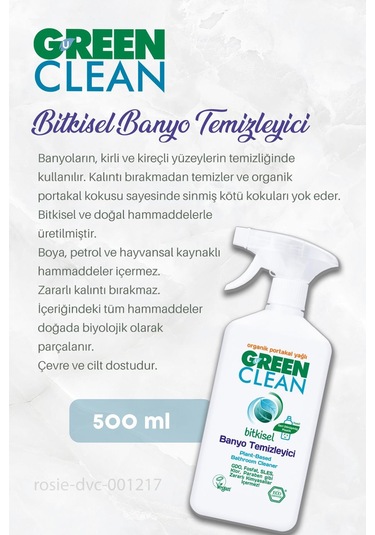 Green Clean Banyo Temizleyici 500 Ml 7 Al 6 Öde Ve Rosie Hediye Tekli