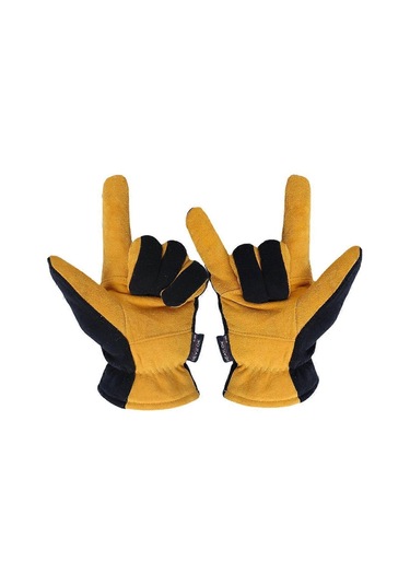 Sıcak Kış Eldivenleri Geyik Derisi Su Geçirmez Rüzgar Geçirmez İş Eldivenleri Sürüş, Bisiklet, Yürüyüş, Kayak İçin 8007 Gri