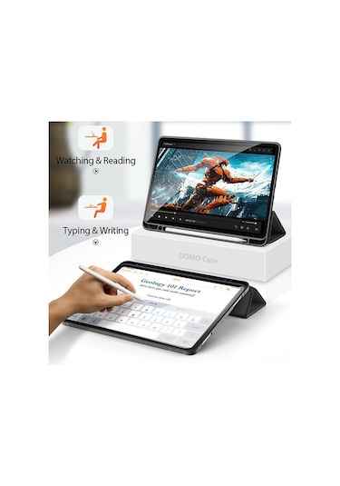 Dux Ducis Apple Uyumlu iPad Pro 12.9 (2021-2020-2018 )Kılıf Kalem Yerli Soft