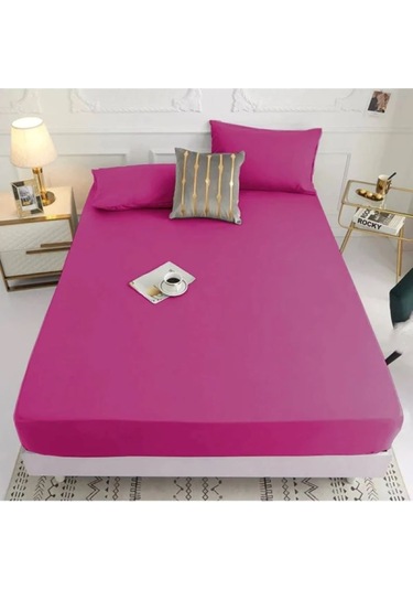 Ranforce Kumaştan Fuşya Renkli Tek Kişilik Çarşaf Takımı 120x200