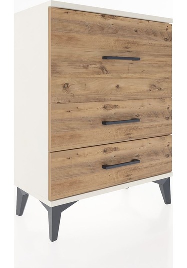 Arges Komodin Tek Raflı 2 Çekmeceli 60x30x80 Aytaşı-çam Aytaşı