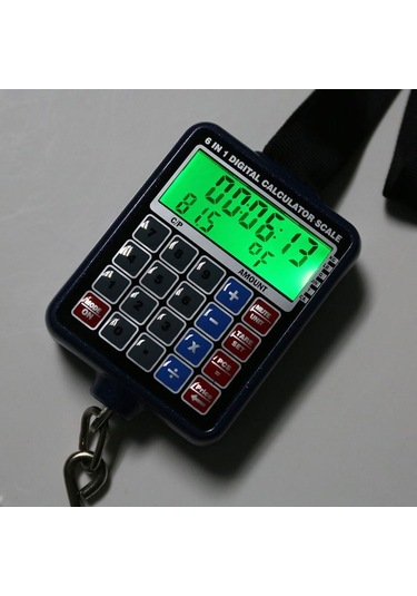 Dijital Ölçekli 50 Kg El Tartı Çok Fonksiyonlu 6 İn 1 Hesap Makin