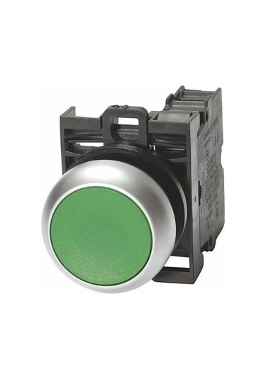 Eaton M22-d-g/k10 ,kontak-1a Yaylı Yeşil M22 Buton