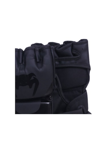 Mma Eldiven Dövüş Eğitim Eldiveni Açık Avuç İçi Boks Eldiveni Bey Siyah