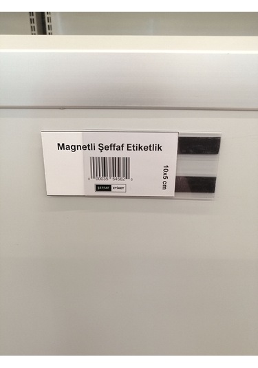 10 Ad Pvc Mıknatıslı C Tipi 5x10 Cm Depo Ürün Etiketliği Magnet