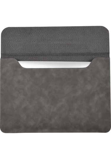 Jeemson Gri Yatay Stil Pu Materyal 15.6 İnç Dizüstü Bilgisayar Çantası - Tablet, Telefon, Dergi Taşıma - Dayanıklı Ve Hafif Gri