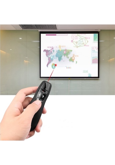 R400 Lazer Sunum Kumandası 2.4 Ghz Usb + 2 Adet Pil