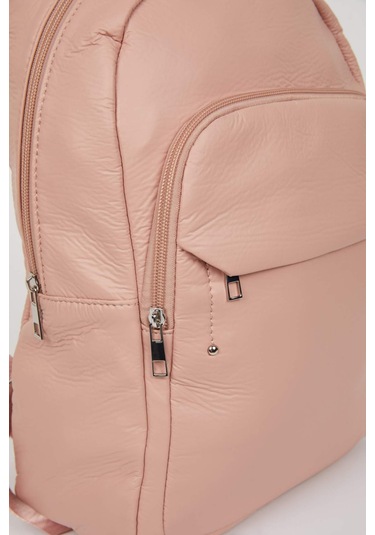 Defacto Kadın Suni Deri Sırt Çantası C5607AXNSPN232 Pembe