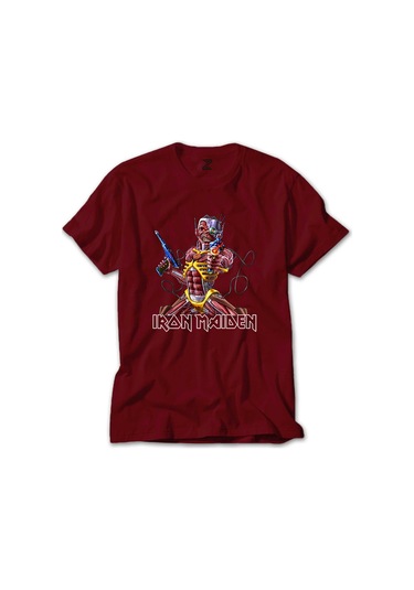 Iron Maiden İn The War Kırmızı Tişört Kırmızı