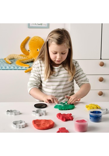 5 Parça Oyun Hamuru Kalıbı Meridyendukkan Alüminyum Renk Hayvanlar Şekiller