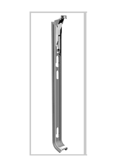 Panel Radyatör Ayağı Duvara Montaj Konsolu 60 Cm Yaylı Konsol-Metalik Gri