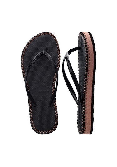 Havaianas Slım Flatform Loop Platform Kadın Parmak Arası Terlik 4149928 0090 Siyah