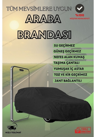 Siyah Bmw 525d Xdrive Araba Brandası 4 Mevsim