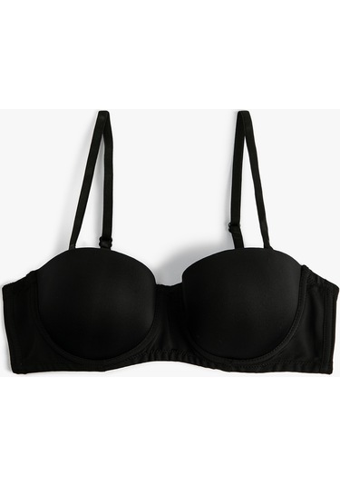 Koton Push Up Askısız Sütyen Balenli Dolgulu Basic Siyah 4wlk10015mk 4WLK10015MK999 Siyah
