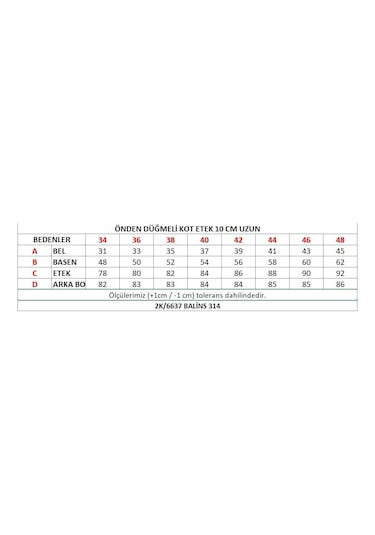 Önden Düğmeli Etek 2k/6637 001