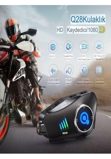 Q-28 Su Geçirmez Wireless 30fps Hd Yatay/dikey 1920^1080p Video M