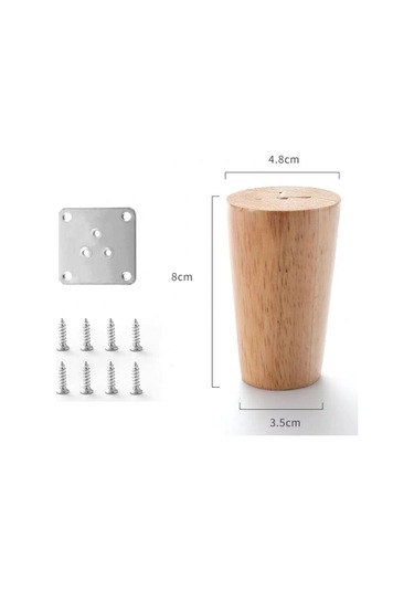 Adet Masif Ahşap Kanepe Ayağı, Koltuk Ve Komodin İçin Mobilya Ayağı Seti Diğer