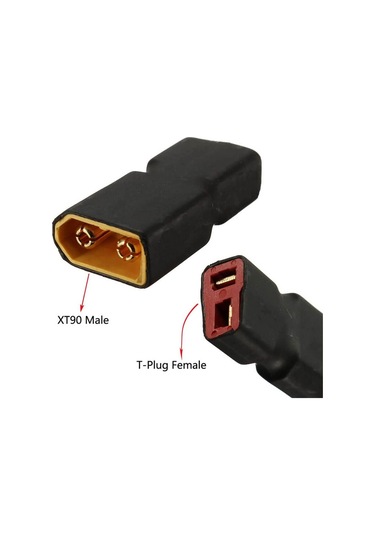 Wozlo Xt90 Erkek To T Plug Fiş Dişi Konnektör Soket Kablosuz Adaptör Rc Lipo Pil
