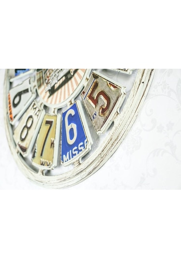 Galaxy 732-5 Büyük Boy Dekoratif Paris Eskitme Duvar Saati