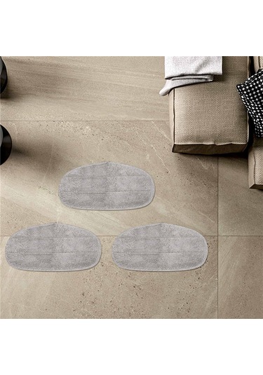 Crackedice Leifheit Cleantenso Buharlı Temizleyici Buharlı Süpürge İçin 3 Adet Paspas Bezi