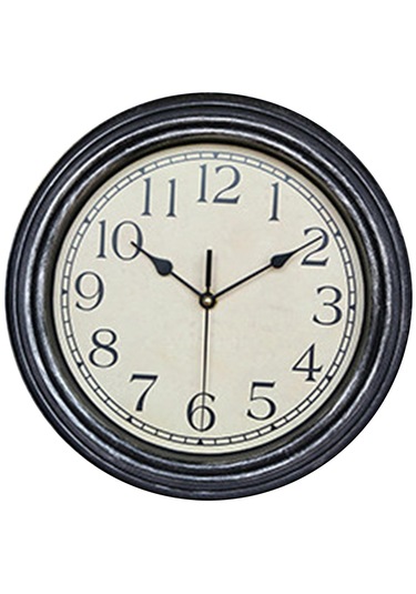 Homyl Antika Tarzı Yuvarlak Duvar Saati Banyo Yurt Dekorları 12 Antika Sarısı