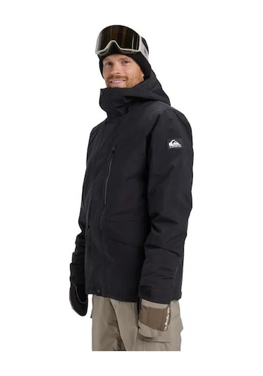 Quiksilver Quıksılver Mıssıon Solıd Jk Erkek Anthracite - Solid Snowboard Ceketi Eqytj03523-11793 Siyah