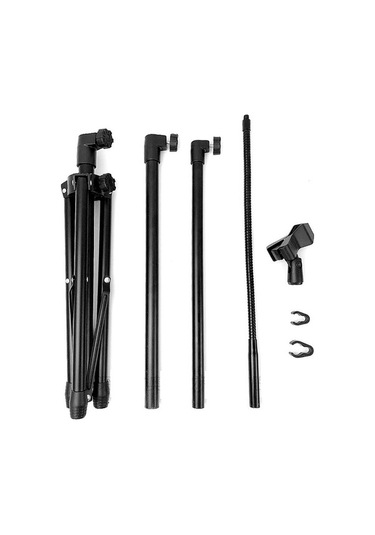 Pazly Bilgisayar Standı Mikrofon Zemin Standı, 180 Ayarlanabilir Klips, Kolay Kurulum, Çizilmeye Dayanıklı Metal Stand