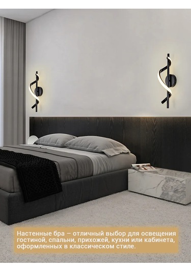 Yonlux Duvar Tipi Led Lamba, Led Ampuller, Karbonhidrat 463364598 Siyah