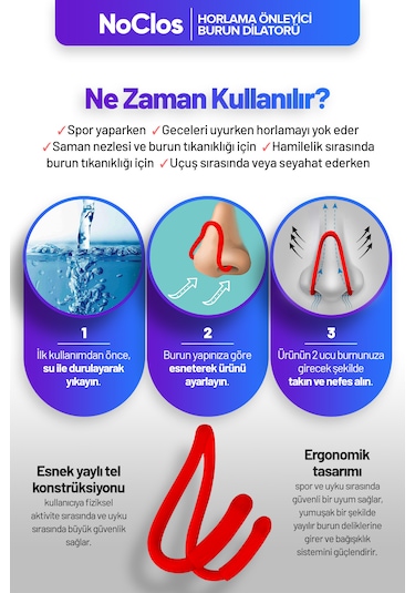 Noclos Nefes Açmayı Destekleyen Burun Dilatörü Mix