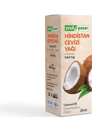 Yeşil Pazar Hindistan Cevizi Yağı 20 ML