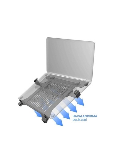 Ergoflex NB F160L Amortisörlü 17"-27" Monitör Tutucu ve 10"-17" Laptop Standı