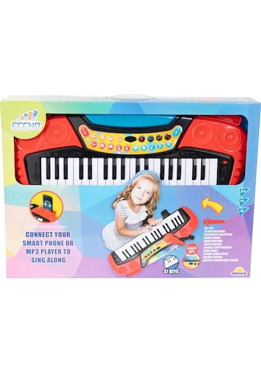 Tabureli, Mikrofonlu 37 Tuş Elektronik Org İle Hem Çal Hem Söyle, Kendi Şarkılarını Yarat