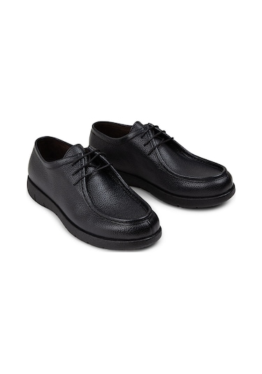 Deery Hakiki Deri Koyu Lacivert Erkek Günlük Ayakkabı - 01971mlcvc01 Lacivert