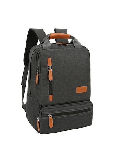 Geeksen "3 Parçalı Laptop Çantası Seti - Seyahat, Okul Ve İş İçin Şık Ve Pratik" Siyah