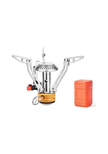 Youtek Outdoor Çelik Çalışma Ocağı, Fırça Ateşleme, Kolay Taşınabilir, 3000w Güç, Kamp Piknik İçin Uygun Gümüş