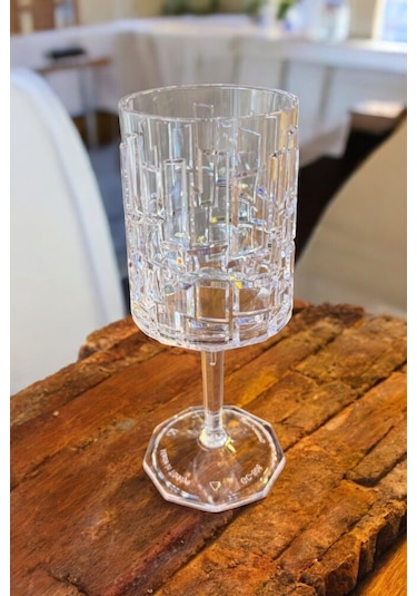 Kırılmaz Kadeh Bardak 200 Ml Kokteyl Ve Şarap Kadehi Polikarbon Özel Üretim 4 Adet Şeffaf