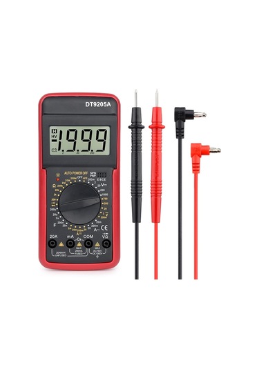 Dt-9205a-dt9205a Dmm Profesyonel Multimetre Dijital Hfe Ac Dc Gerilim Akım 1000 V 20a Kapasite Direnci Süreklilik Diyot Test Cihazı