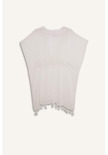 Defacto Beyaz Şifon Kimono-fall İn Love Z9958az25smwt16 Beyaz